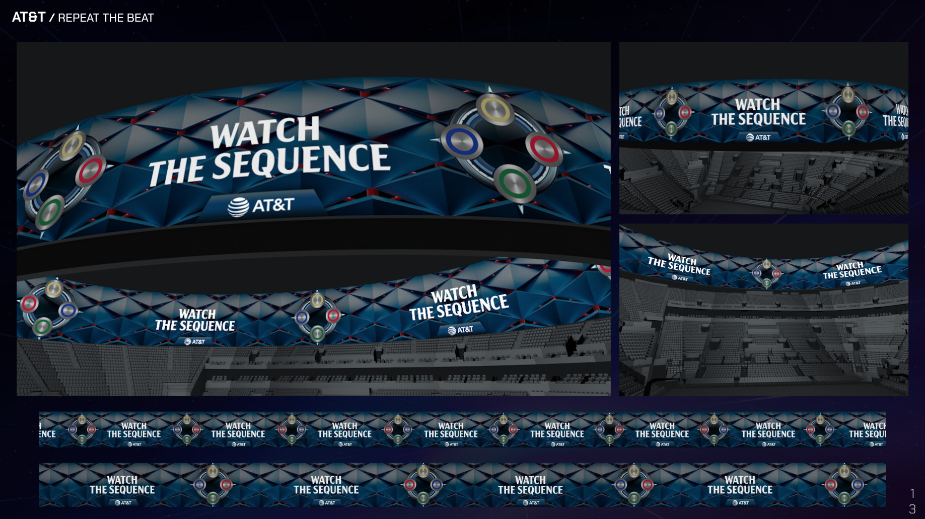 Repeat the Beat UI, a stadium-sized Simon Says game